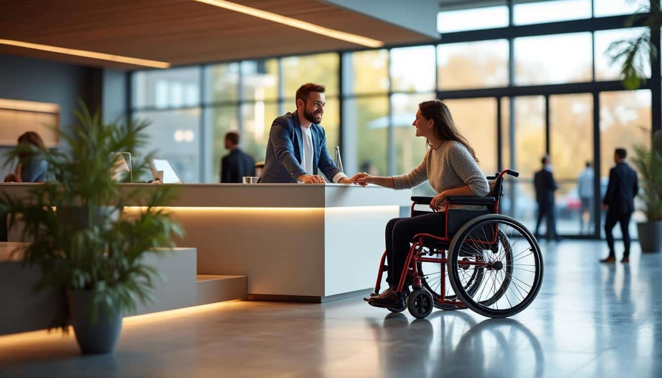 Illustration: Comprendre ce qu’est une banque d’accueil adaptée aux personnes à mobilité réduite