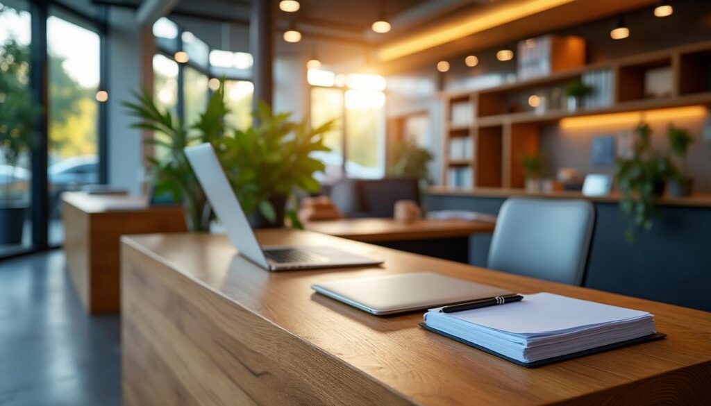 Banque d’accueil d’angle : optimiser espace et confort professionnel