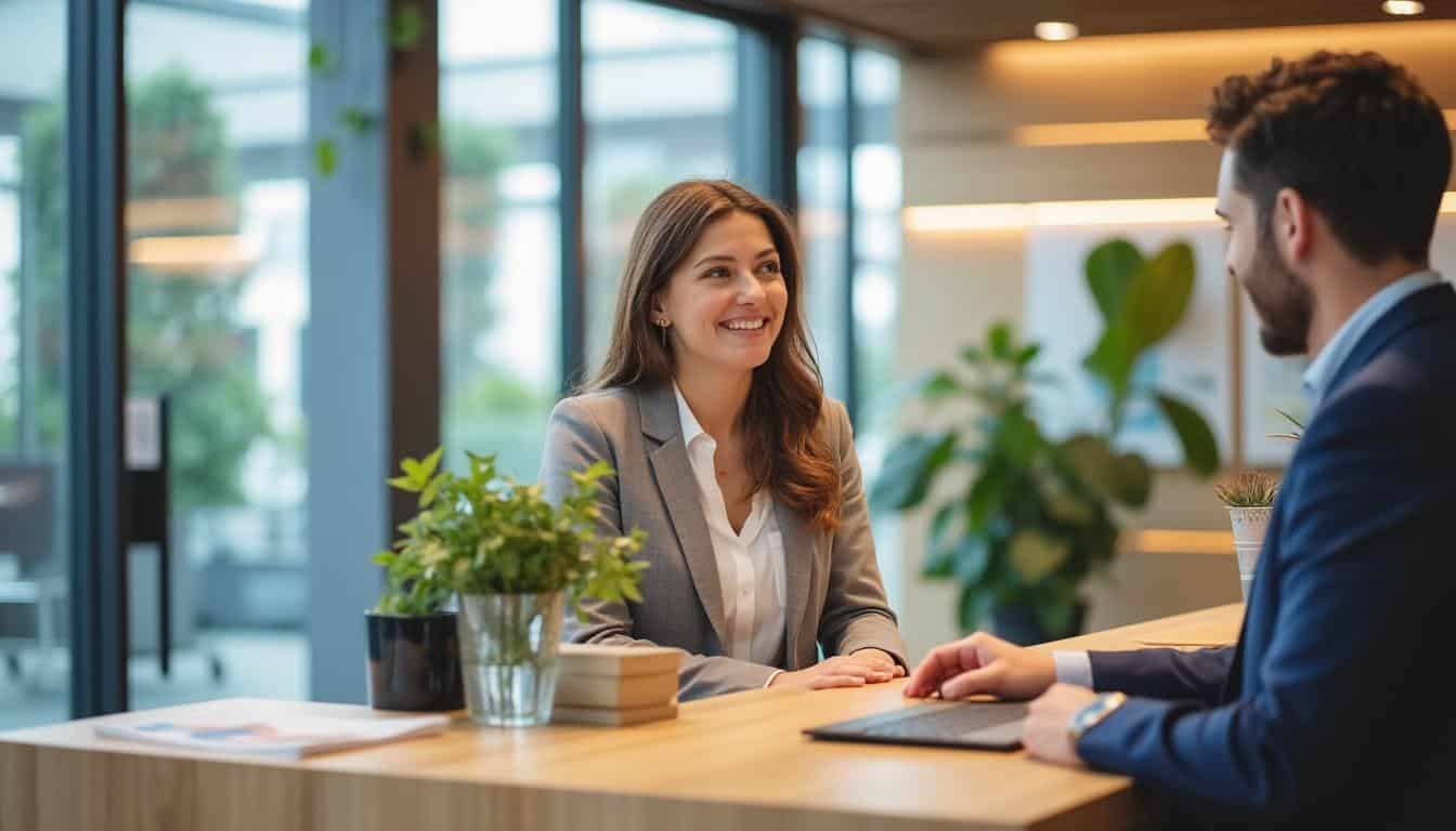 Illustration: Pourquoi la hauteur de la banque d’accueil est essentielle pour un accueil réussi